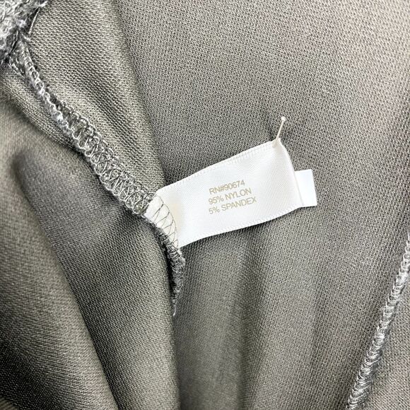 Boston Proper Pants Womens Medium Crop Cargo Wide Leg Olive Green stretch boho - Picture 10 of 15